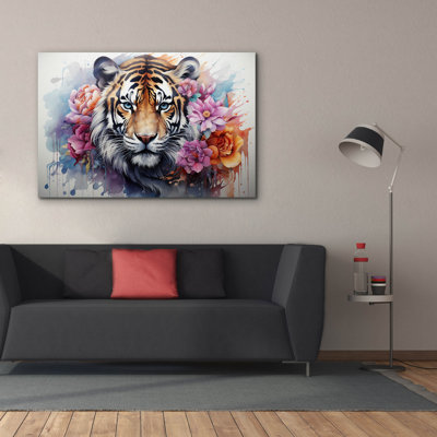 «Epic Graffiti», «Wild Life Of Predators In Watercolor 11» par Momart, art mural sur toile