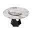 Dining Table Sintered Stone 1 Piece Black and White - Elegant Design