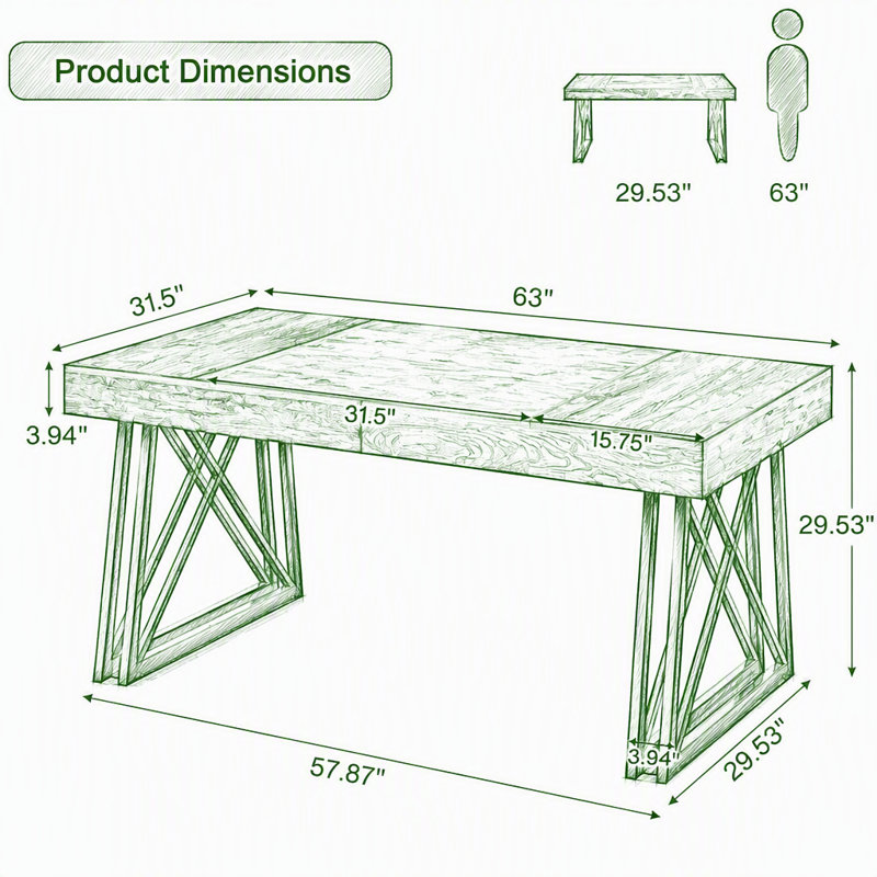Farmhouse Office Computer Desk