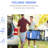 Folding Patio Chairs  2 , Blue Outdoor Chair With Adjustable Sling And Detachable Head Pillow For Outdoor, Garden, Lawn Use Back Garden