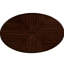 Table basse ovale en bois de 42 po pour le salon, table basse en bois massif à 2 niveaux-130087634