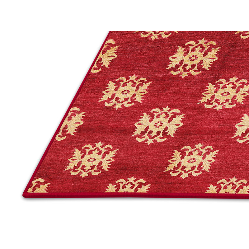 Tapis rouge / doré Othin, Rectangle 2 pi x 3 pi