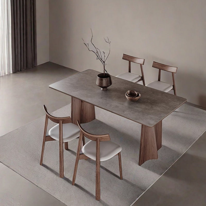 Ensemble de salle à manger rectangulaire moderne de luxe simple L 55,11 po x l 31,49 po