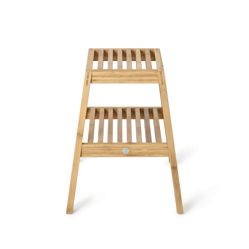 Belinda Solid Wood Accent Stool, Bamboo