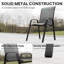Stackable Outdoor Patio Dining Armchair-127314020-127314142