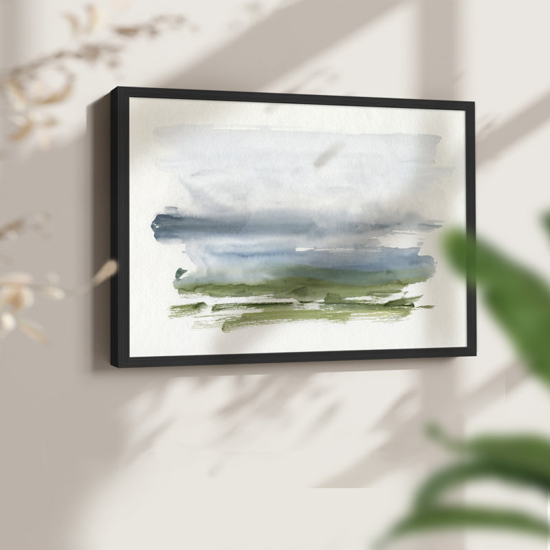 Coastline Splash III -Framed Print - Restickable, 16" H x 20" W, Black