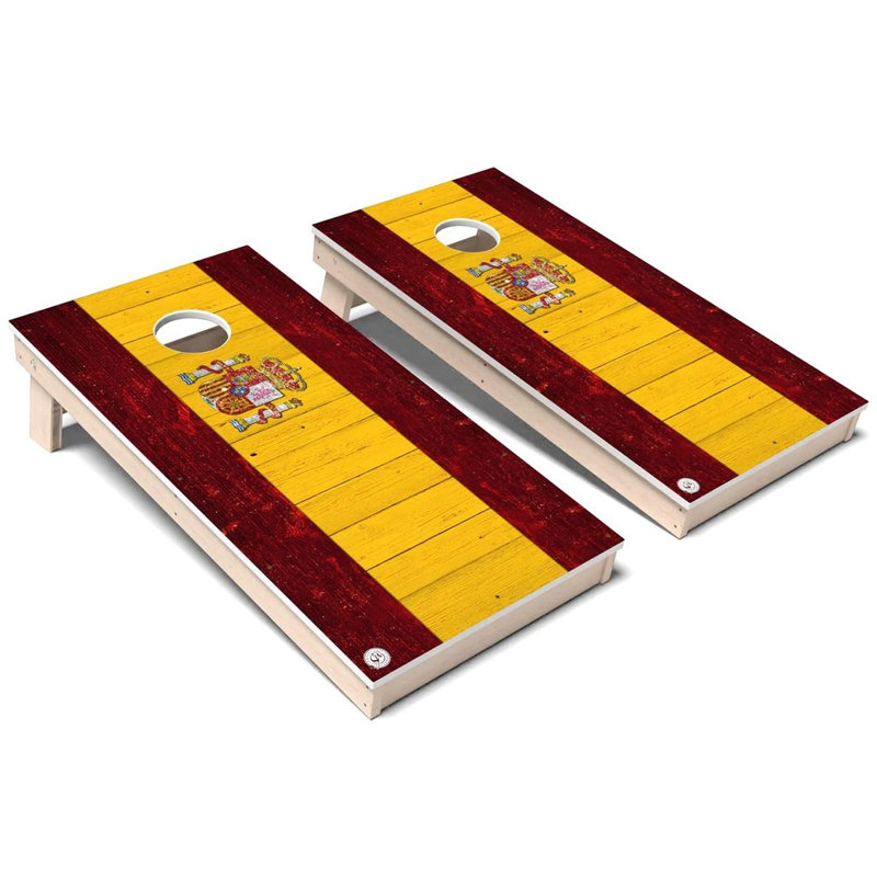 Ensemble de planches de cornhole composites toutes saisons International Flag, AUCUN accessoire