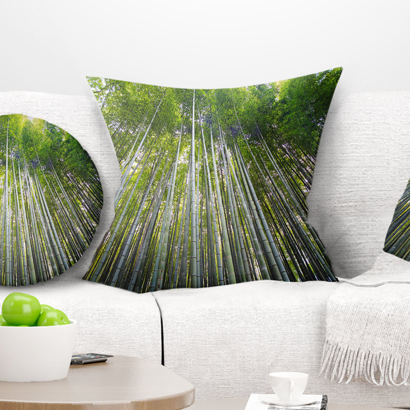Oreiller en bambou, de kyoto au japon, 16 po x 1 po, Coussin décoratif