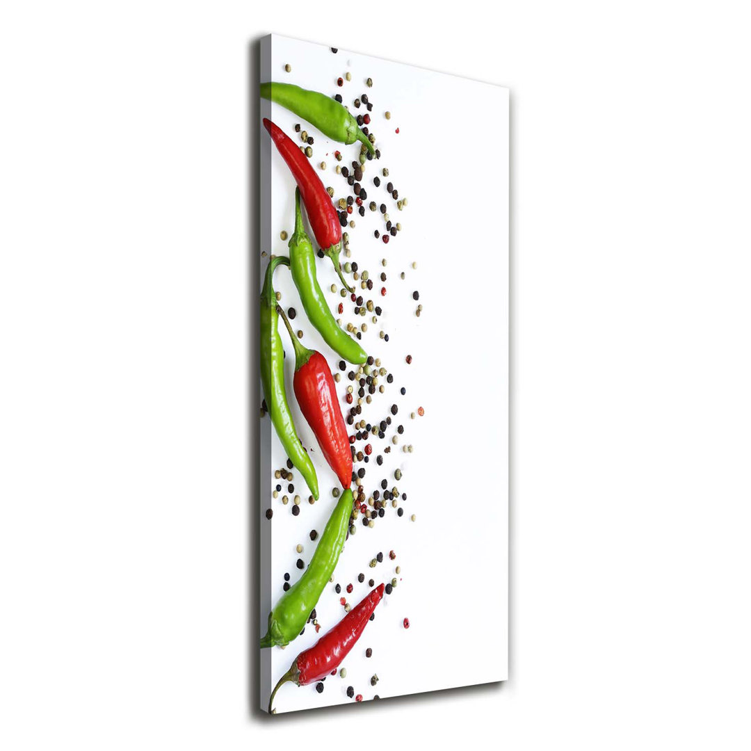 Chili Peppers - Kunstdrucke auf Leinwand - Wrapped Canvas