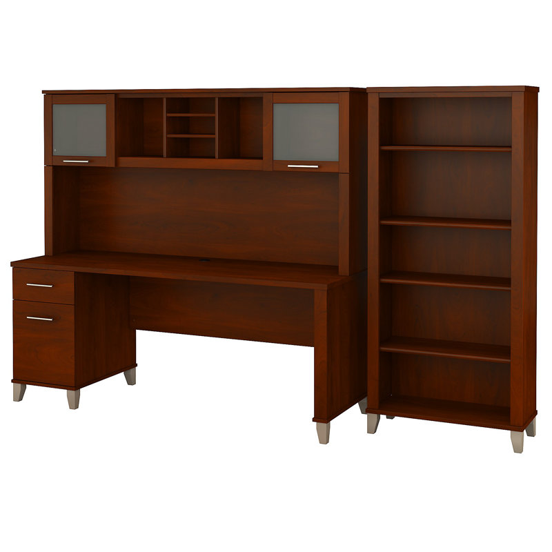 Bureau avec huche Ovia, Cerisier hansen
