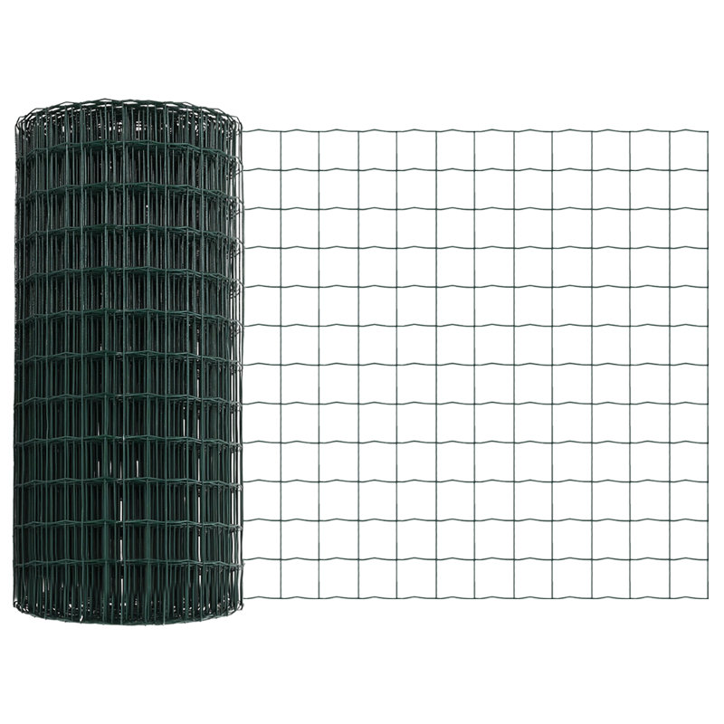 Euro Fence With 11 U Posts 25 M Steel, Green, 60cm H x 2500cm W