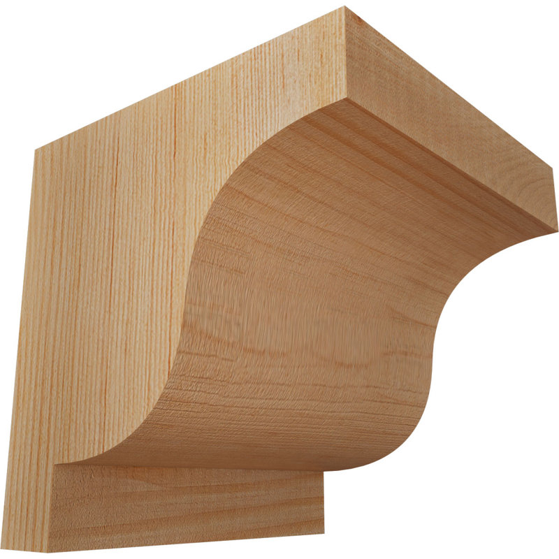Newport Corbel, H 6 po x l 5,5 po x P 6 po, Sapin de Douglas, Lisse