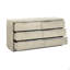 Commode 6 tiroirs en bois de chêne gris