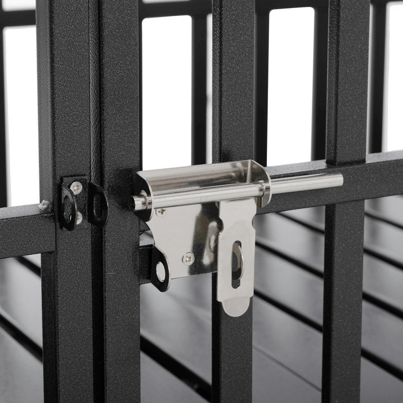 Cage pour chien robuste, cage pour chien indestructible, cage à l'épreuve des fuites avec loquet autobloquant, grand chenil d'intérieur avec porte pour chiens souffrant d'anxiété élevée