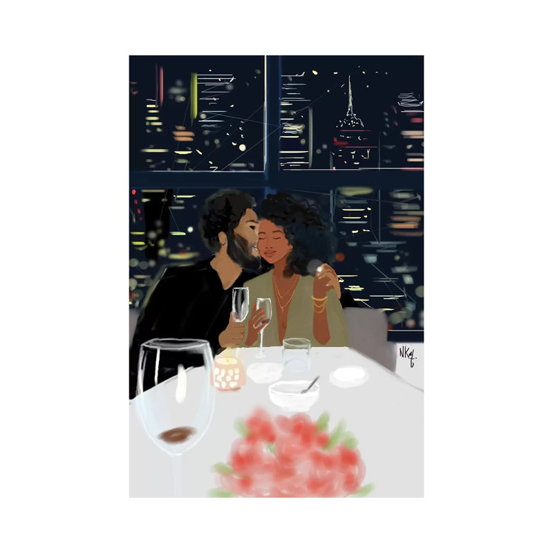 Couples 1 Piece Wall Art on Canvas, 66.04 cm H x 45.72 cm W x 1.91 cm D, Wrapped Canvas