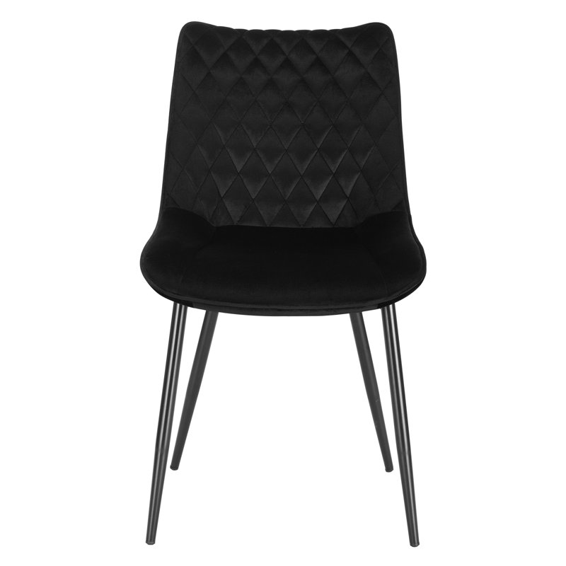 Toombs Upholstered Dining Chair, Black