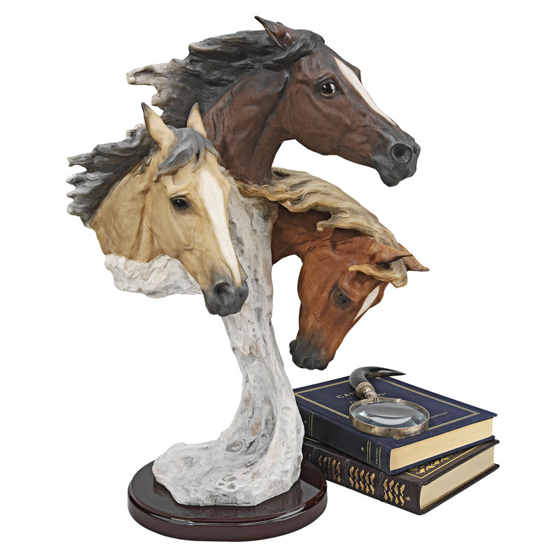 Figurine Grand Racing the Wind Wild Horse par Samuel Lightfoot, Grand