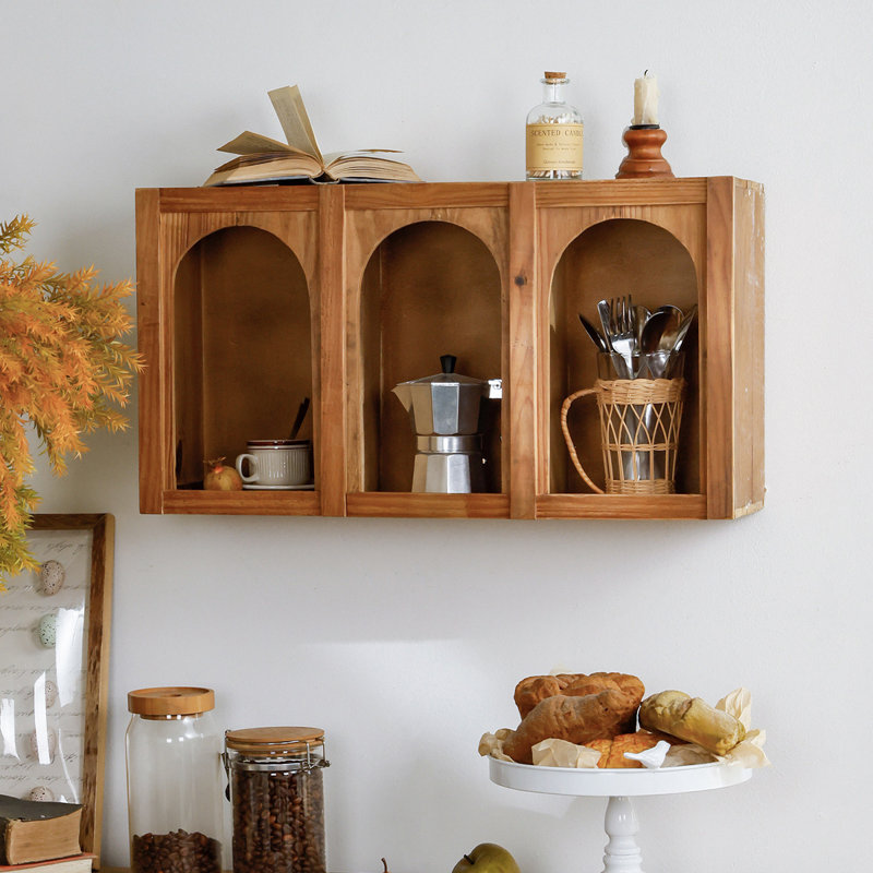 Étagère murale en bois composite, étagère décorative moderne pour chambre, salle de bain, cuisine, salon