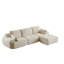 Canapé moderne en mousse à mémoire de forme compressée, grands canapés modulaires pour le salon, canapé modulaire Cloud pour animaux de compagnie, tissu en velours côtelé, causeuse très profonde, aucun assemblage requis-121217645