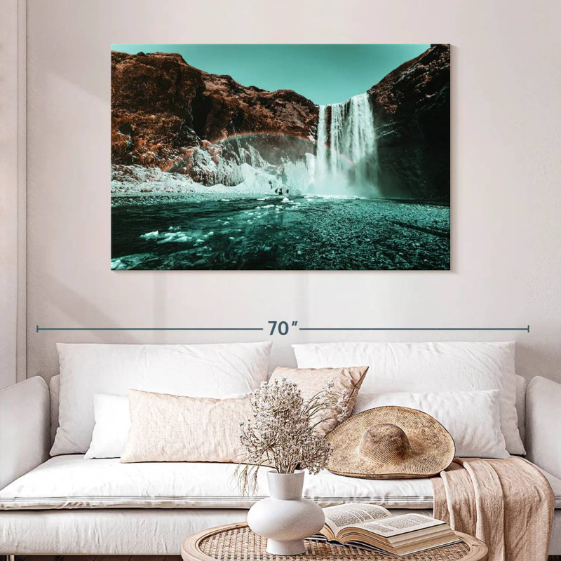 Ravi Waterfall Rainbow Retro Pop, 32" H x 48" W