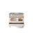 ILVE Nostalgie II Series 40 inch Dual Fuel Range with 6 Sealed Burners, Griddle (Glass Door)-99299513-99299491