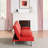 67 - Inch Multifunctional Red Double Folding Bed For And Living Space, Turns Into Fast, Multiple Adjustable Comfort Levels, Soft Fabric, Metal Leg Support With Design Small Apartments, Back To-1405397841