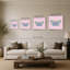 «Butterfly On Pink» par Dan Meneely - impression sur toile-2036899788-2036899776