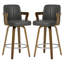  Tabouret de bar et de comptoir pivotant 26 po avec accoudoirs-1133355897-1113464005