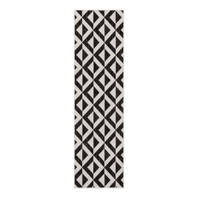 Tapis intérieur / extérieur Jill Zarin Napa, Tapis de couloir 2 pi x 7 pi 1 po