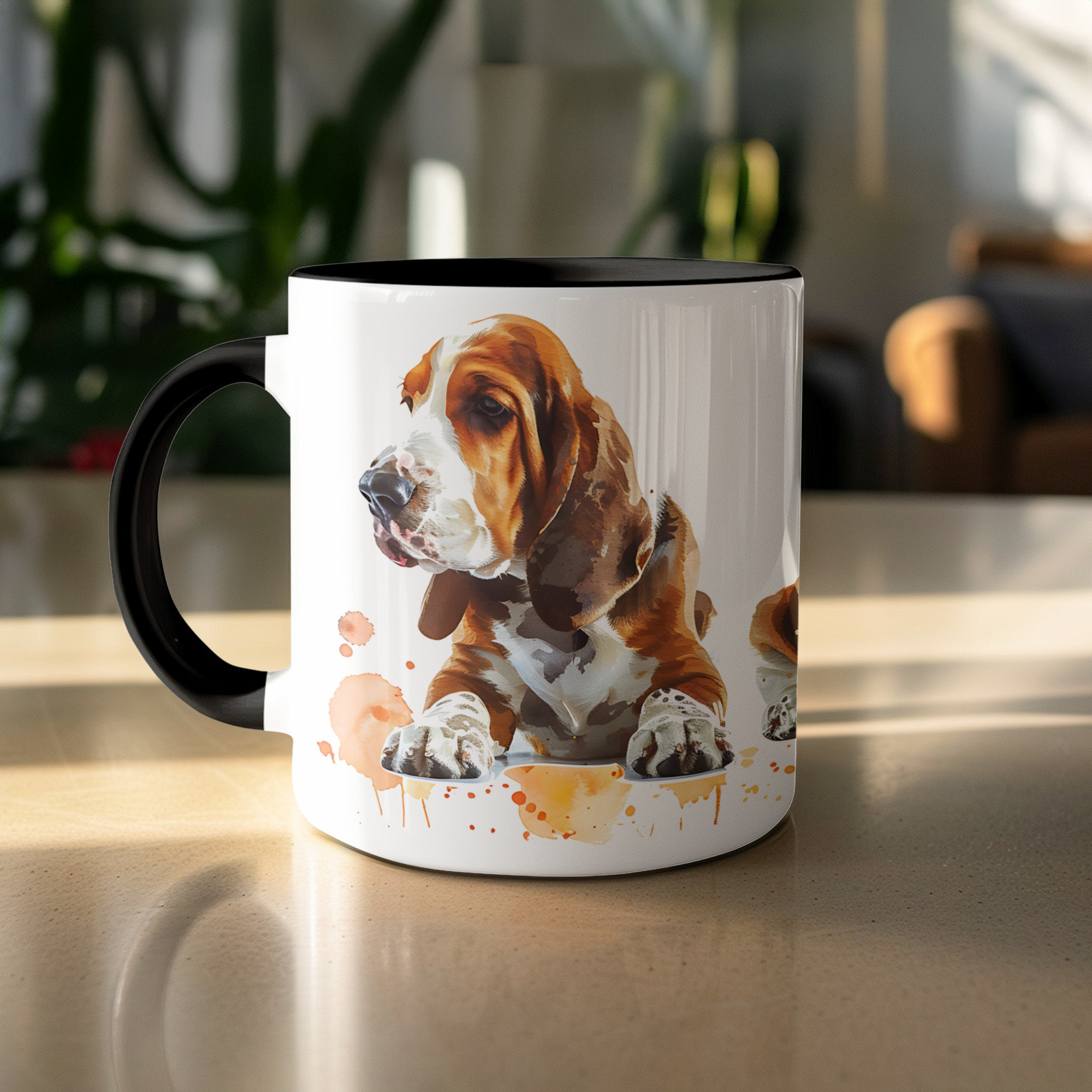 East Urban Home Set of 3 – Watercolor Rhodesian Ridgeback Design 11oz ...