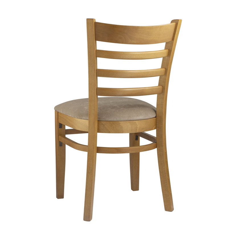 Litton 18'' H Upholstered Beech Side Chair, Walnut