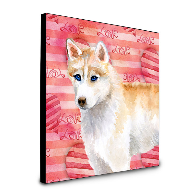 Panneau mural d’art Durflinger, Husky sibérien beige