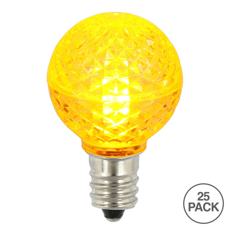 Ampoules de rechange à DEL V30 de Vickerman G30, 25 par boîte, Jaune