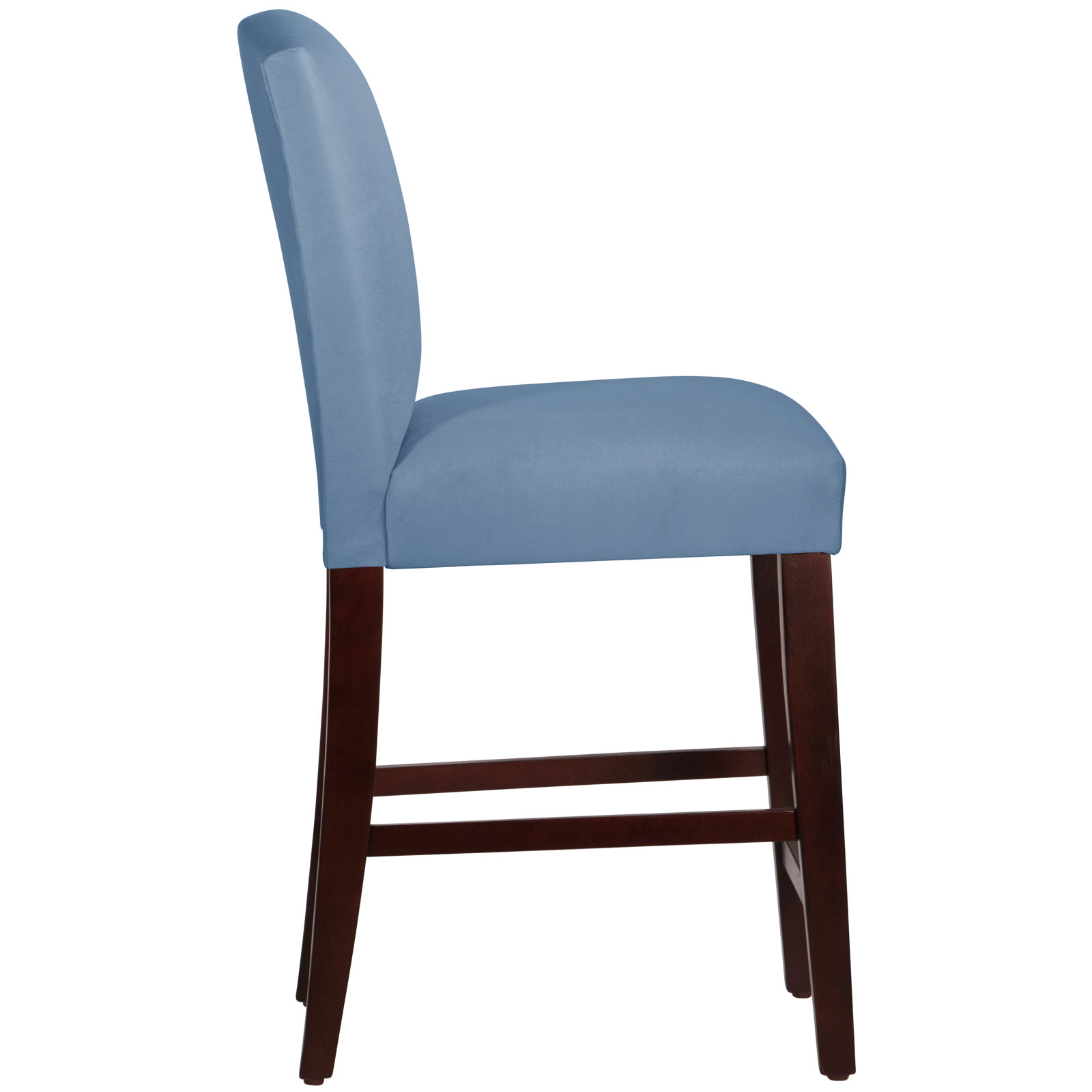 April Bar and Counter Stool, Counter Stool (26" Seat Height), Classic Ocean Velvet, Espresso