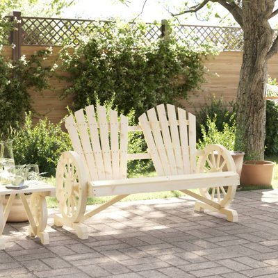 Vidaxl Patio Adirondack Chair 2-Seater Solid Wood Fir by VidaXL