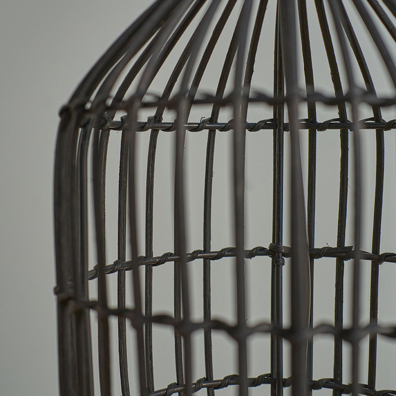 Tonnele Wicker/Rattan Table Lamp, Shade White
