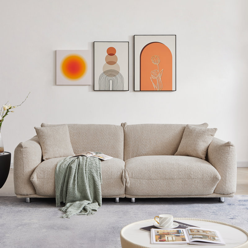 Anarii 85" Oversized Cloud Couch Curved Modern Sofa
