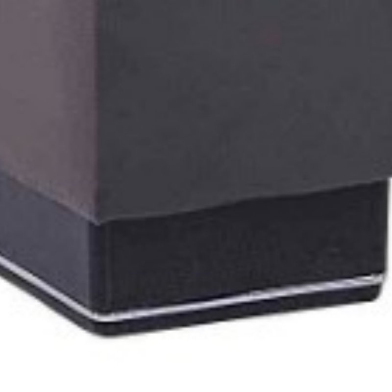 Repose-pieds avec rangement en microfibre Primenest Skyhaven Collection, Gris foncé