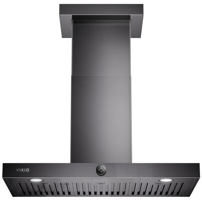 36" 600 CFM Wall Mount Convertible Range Hood in PVD Black Stainless Steel with 3-Speed Fan, All-in-One Control Knob, 30-Minute Delay Shut-Off