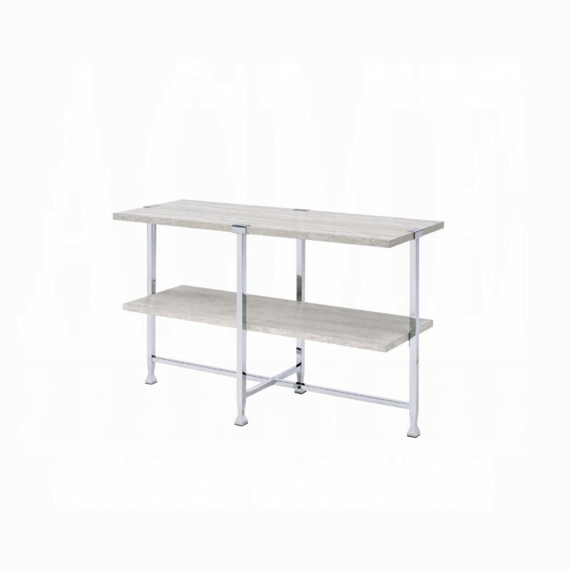 Contemporary Sofa Table With Shelf