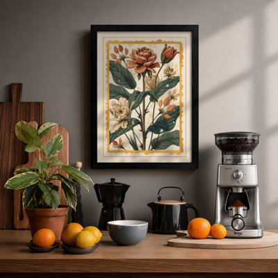 Rose Study Botanical - Framed Print
