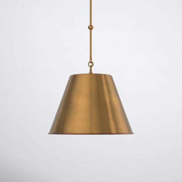 Yoke Large Pendant in Hand-Rubbed Antique Brass