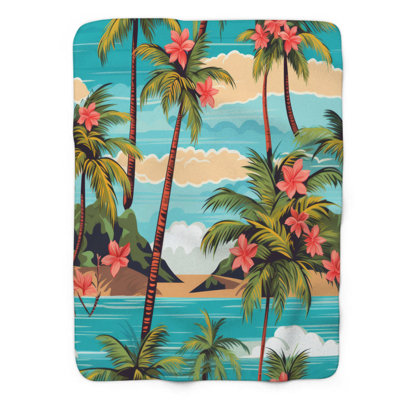 Tropical Bliss - 1 Piece Premium Blanket