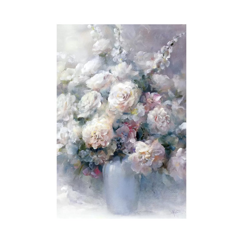 White Bouquet by Willem Haenraets - Wrapped Canvas Print, 20.32 cm H x 30.48 cm W