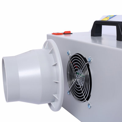 Portable Airbrush Spray Booth with 3 LED Lights, Extra Replaceable Extra Filter Pad, Turn Table and 6ft Exhaust Extension Hose for Hobby, Painting, Art Craft