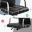 Chaise de travail ergonomique en similicuir Caileb-493789760