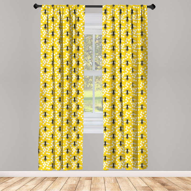 Rideaux 4 panneaux East Urban Home Honeycomb, L 56 po x L 63 po