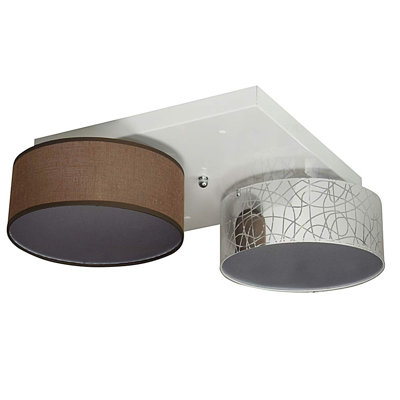 Pulley Fabric Semi Flush Mount