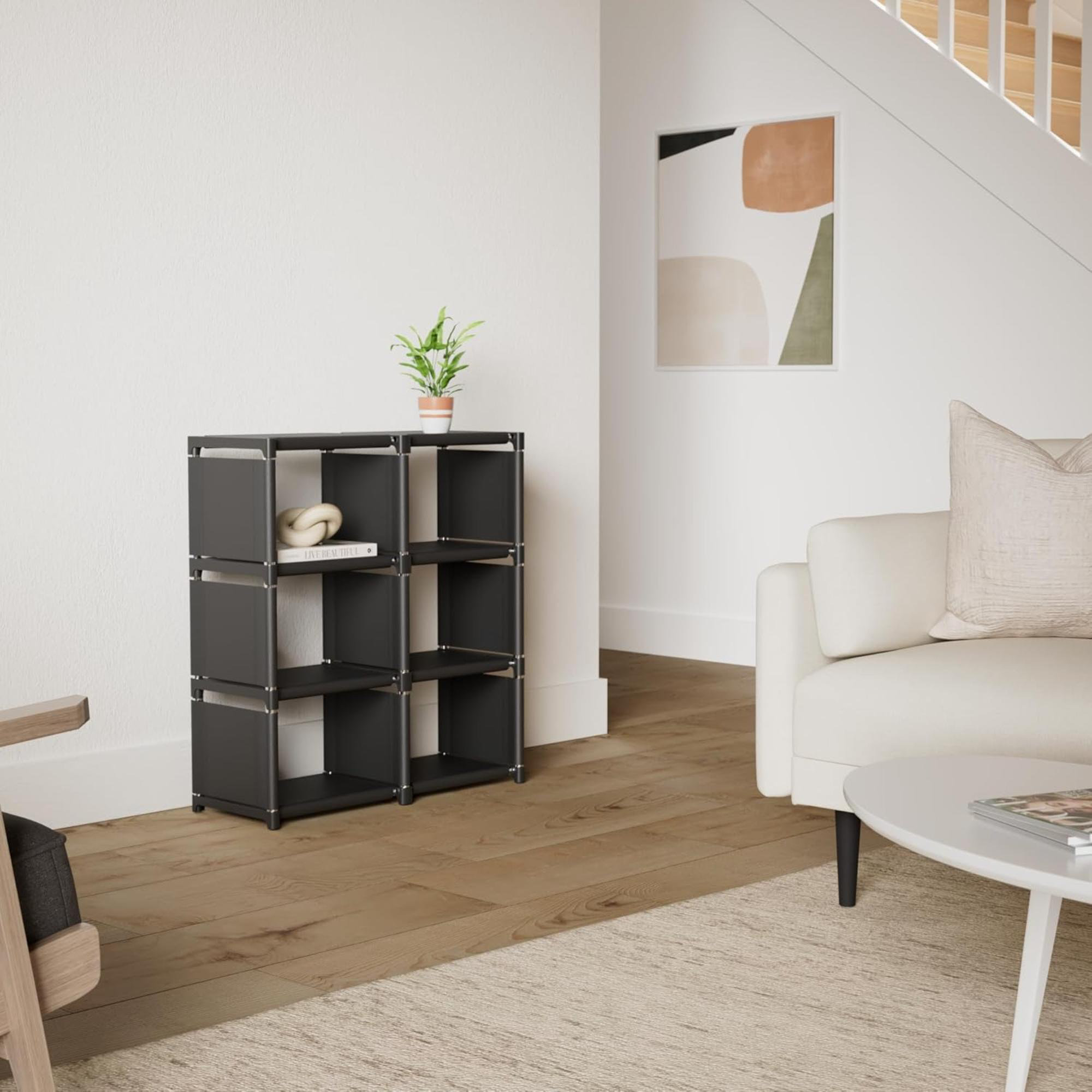 Picture of Hokku Designs Book Shelf, 18 Cube Storage Organizer, DIY Bookcase ...