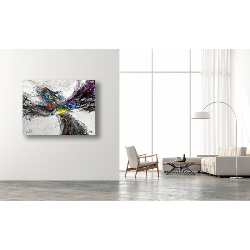 Rise On Giclee Canvas Hand Embellished Art, 30" H x 40" W x 1.5" D, Unframed
